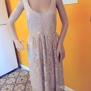 Torrid gold lace dress